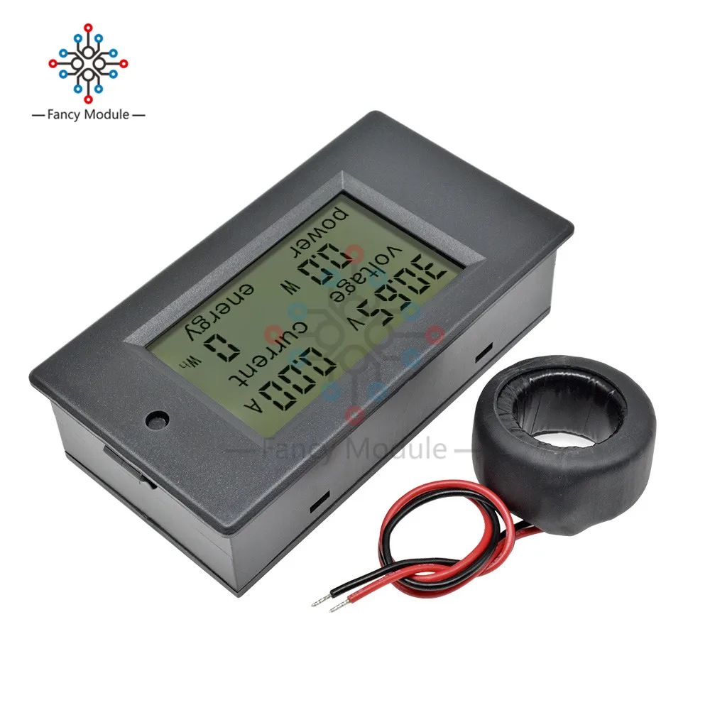 Цифровой измеритель мощности 100А переменный ток 80 260 в|amp volt|volt meteranalog voltmeter |