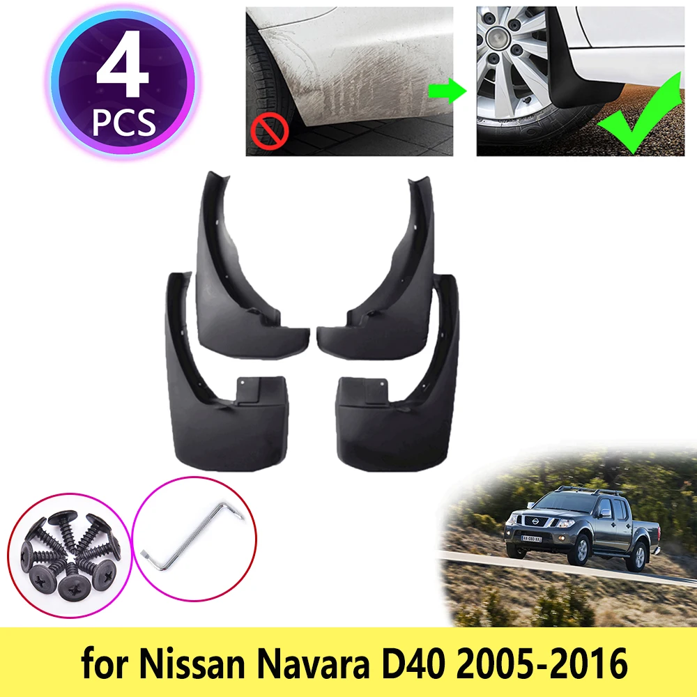 Брызговики для Nissan Navara D40 2005 ~ 2016 брызговики защита на крыло аксессуары 2006 2007 2008 2009