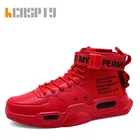 Мужские повседневные кроссовки KCASPTY для скейтборда, высокие спортивные кроссовки, дышащие кроссовки для улицы, шитья, прогулок, обувь на плоской подошве для мужчин