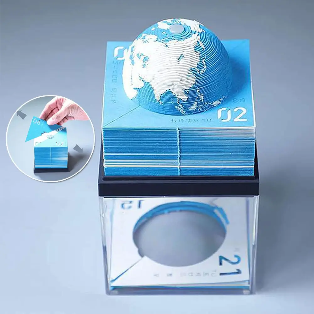 

Блокнот, бумажный, искусство, скульптура земли, симпатичный блокнот, блокноты, лучшие 2022, DIY календарь, 3D блокноты для заметок, календарь