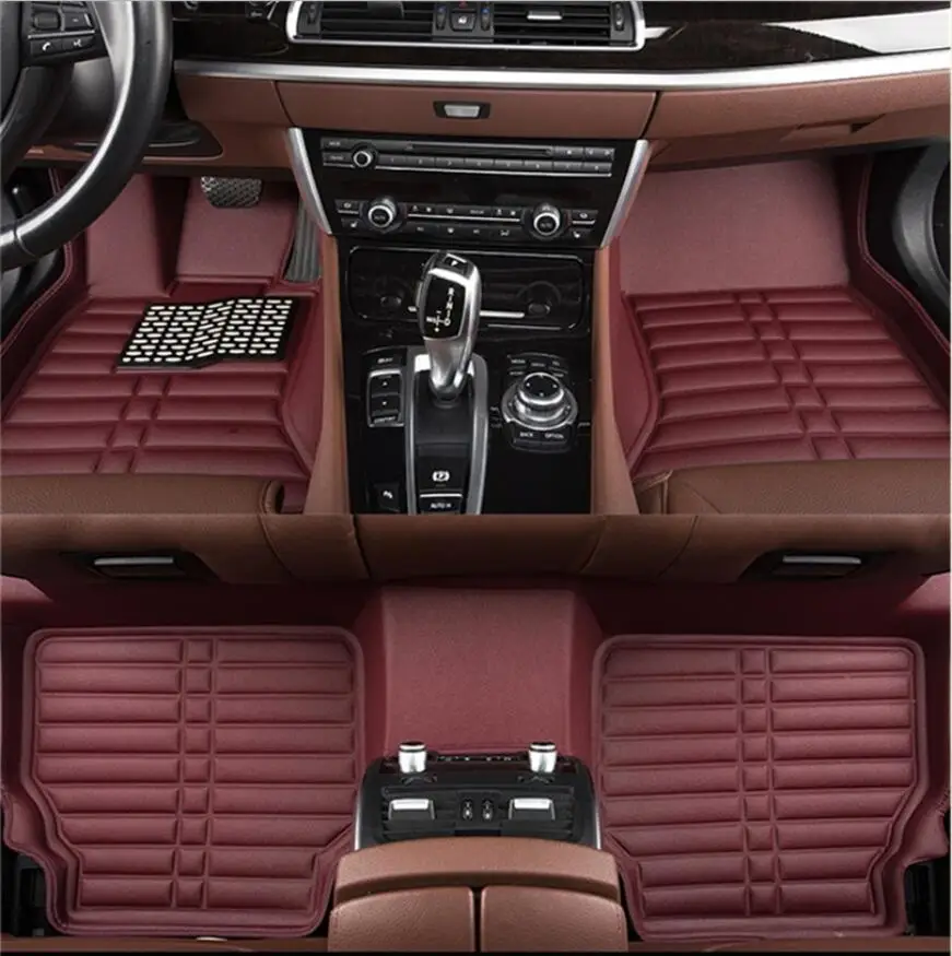 Автомобильные коврики для BMW X1 F48 2016 2017 2018 ног высококачественные новые кожаные с