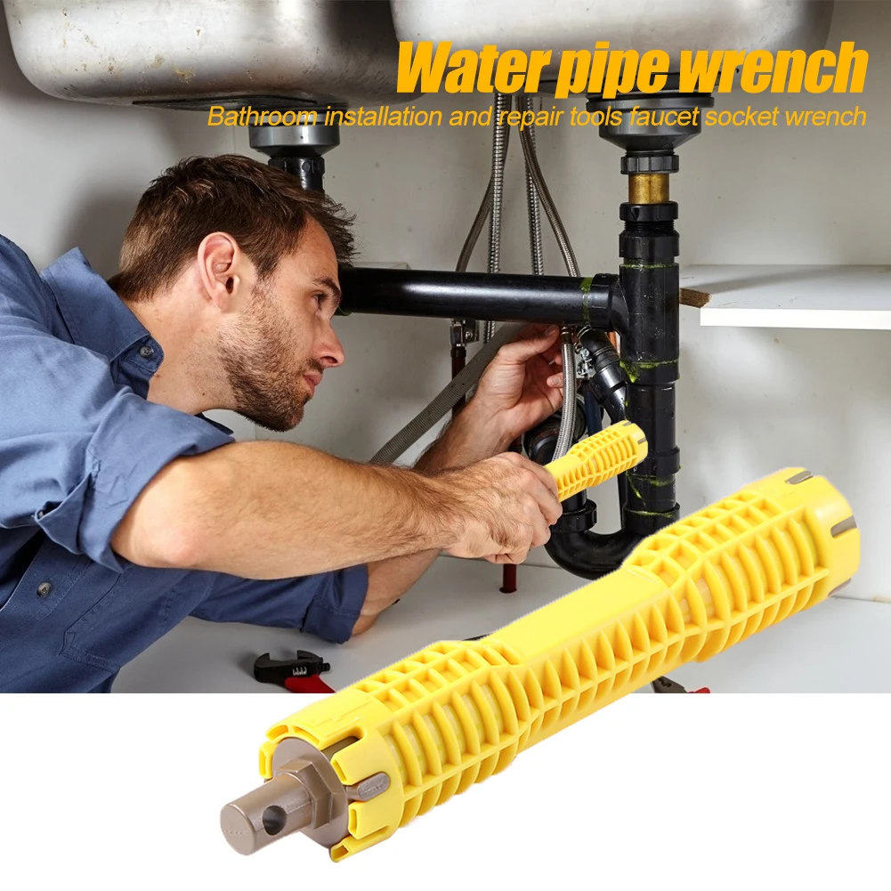 Монтажный ключ для смесителя регулируемый водопроводной трубы двойная головка