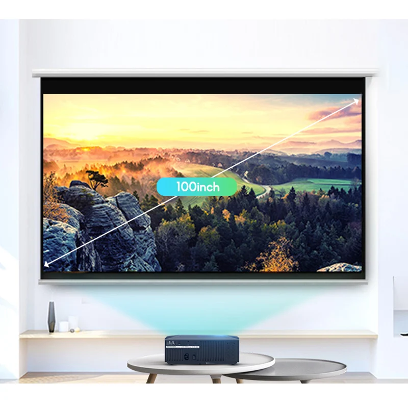 3D светодиодный проектор WZATCO F30 Android 9 0 опционально Full HD 1920x1080 5500 лм Wi Fi Bluetooth
