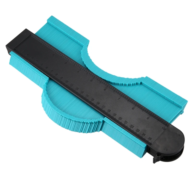 

Hot 10 Inch Contour Gauge with Lock, Irregular Profile Gauge Duplicator, Shape Duplicator Edge Shaping Measure Ruler