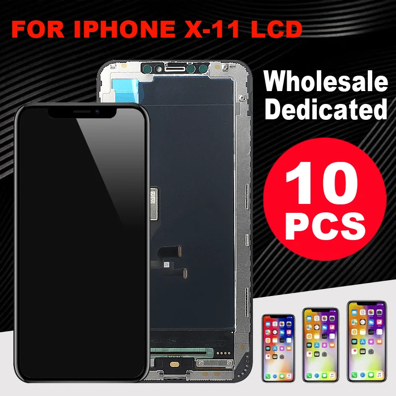 AAA ++ 10 шт. ЖК экран для iPhone X XS R max 11 дисплей дигитайзер в сборе с сенсорным экраном!