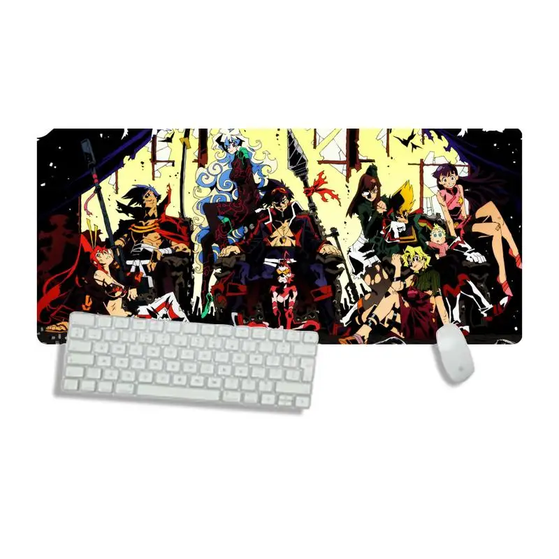 

gamer GURREN LAGANN Gaming Player desk laptop Rubber Protect Gamer Office Work Large Mouse pad mats Non-slip Laptop Cushion