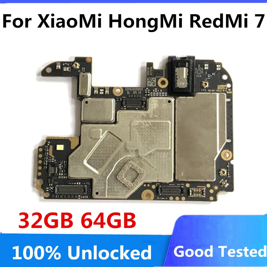 Бесплатная доставка Для материнской платы Xiaomi Hongmi Redmi 7 32 Гб 64 для HongMi RedMi