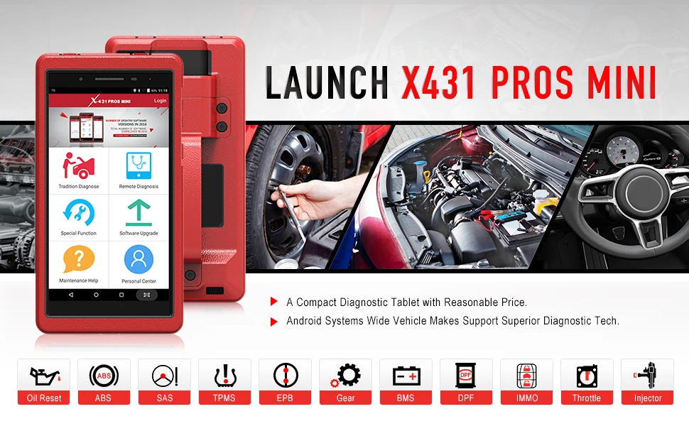 Launch X431 Pro mini pro Mini WiFi Bluetooth OBD2 сканер OBD диагностический инструмент 2 года бесплатное обновление считыватель кодеров pk X431 V 8 Pro