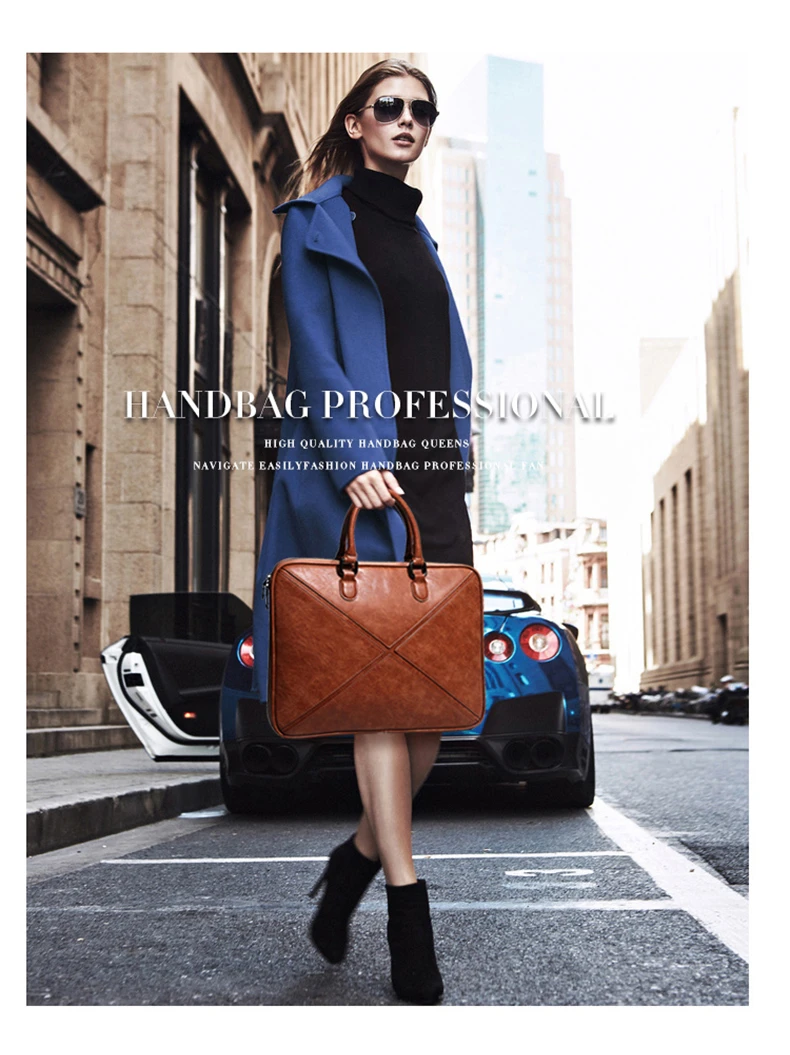 Портативный Женский портфель для ноутбука 13 дюймов сумка на плечо деловые