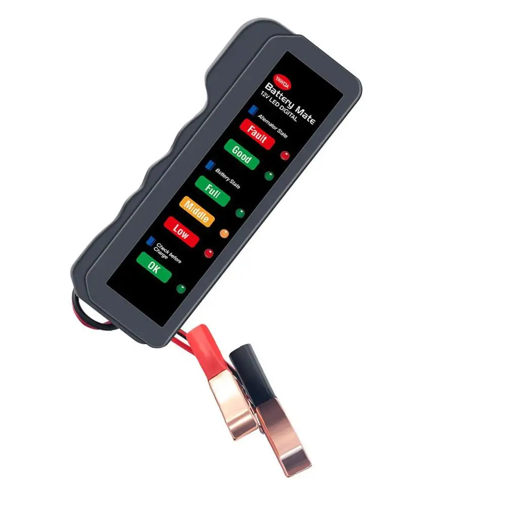 Автомобильный тестер аккумуляторов 12 В для мотоциклов Тестер Аккумуляторов