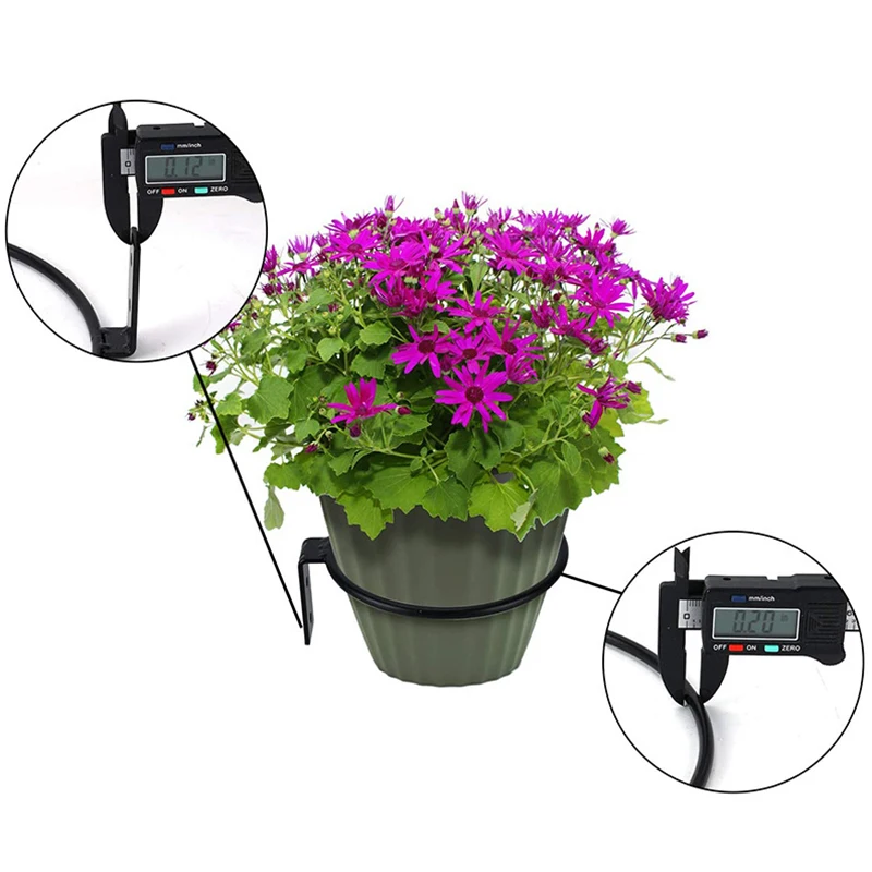 

5 Inch (Approximately 12.7 cm) Flower Pot Holder Ring Wall Mount 6-Piece Flower Pot Hook Hook Wall Mount Bracket