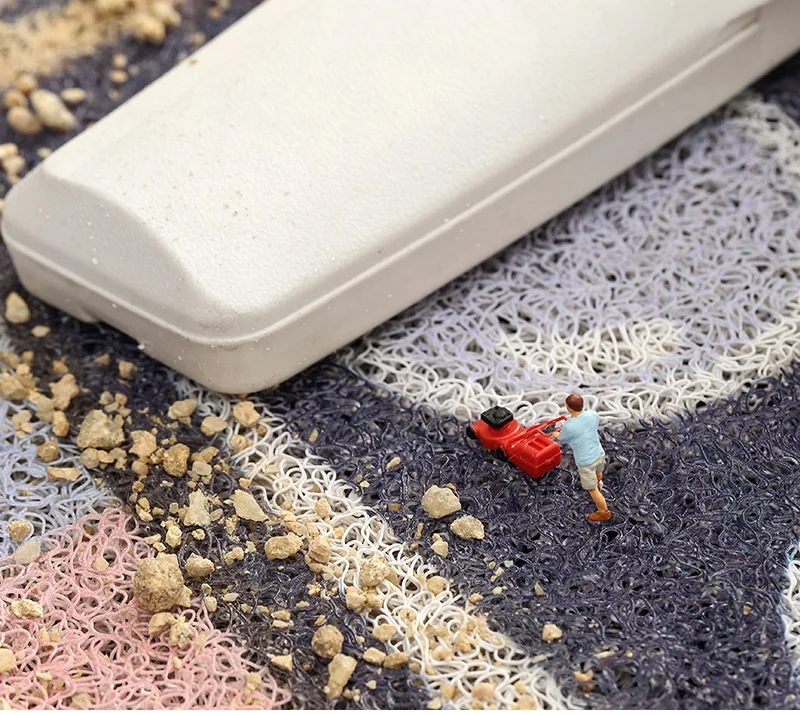 Напольный коврик для входной двери полукруглый нескользящий ковер дверного