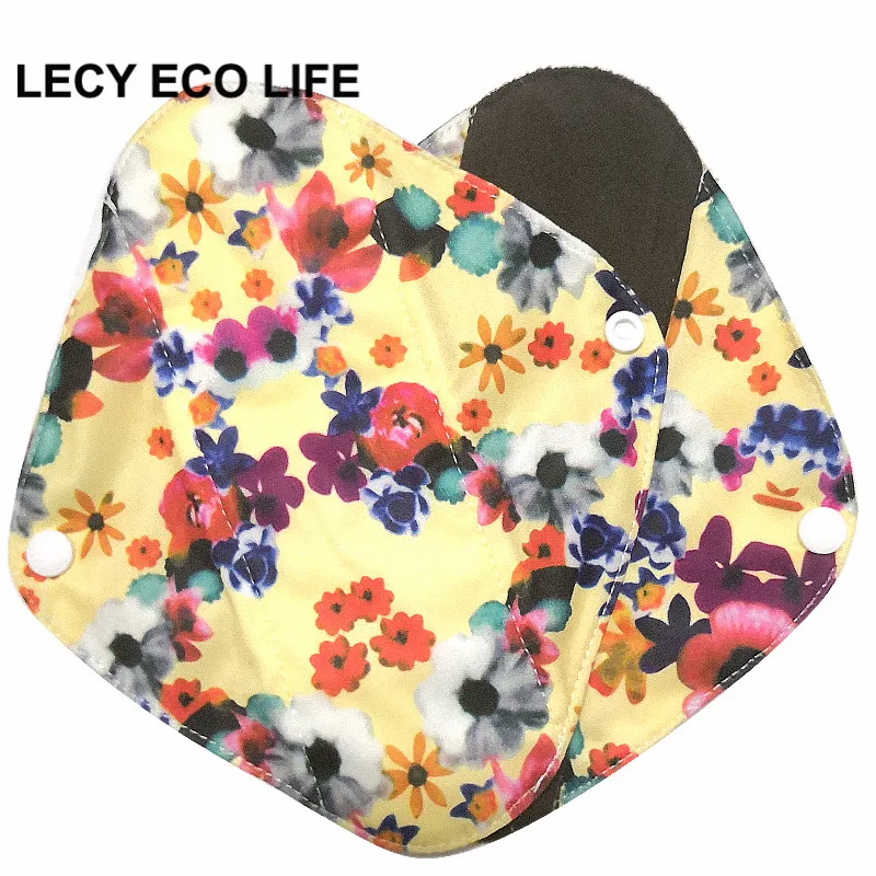 [Lecy Eco Life] многоразовый женский светильник, тканевые подушечки, водонепроницаемые колготки с бамбуковым углем внутри, Женский гигиенический продукт