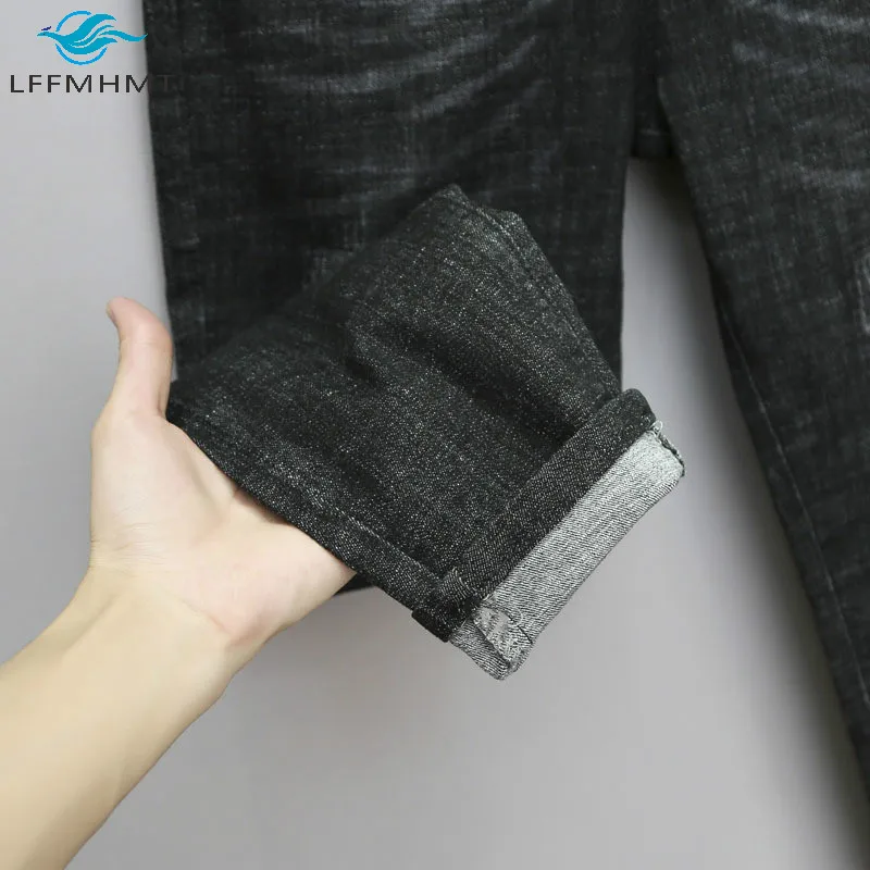 

Fleece Thicken Trousers Women 100kg 5XL Large Size Casual Loose Denim Pants Office Lady Autumn Elastic Waist Vintage Harem Jeans