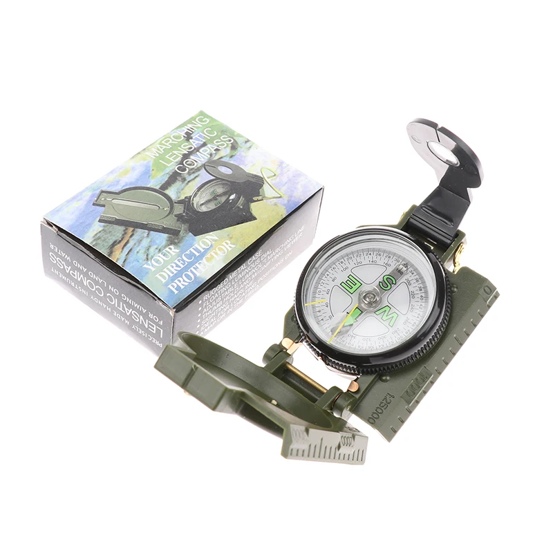 Портативный компас военного Открытый Кемпинг складной линзы Компас Армейский