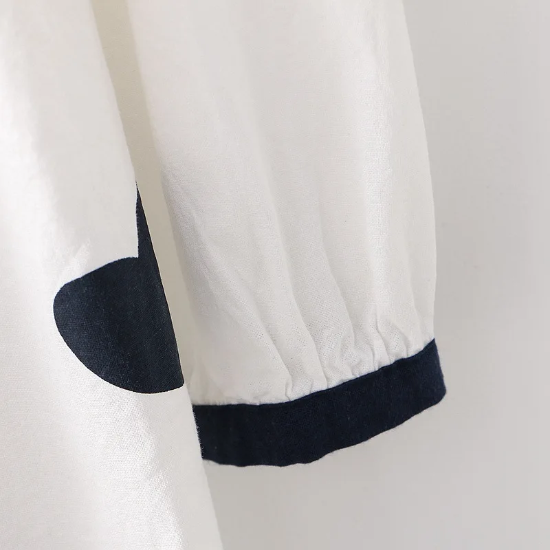 Японский Мори девушка медведь печати Свободные трапециевидные платья Питер Пэн