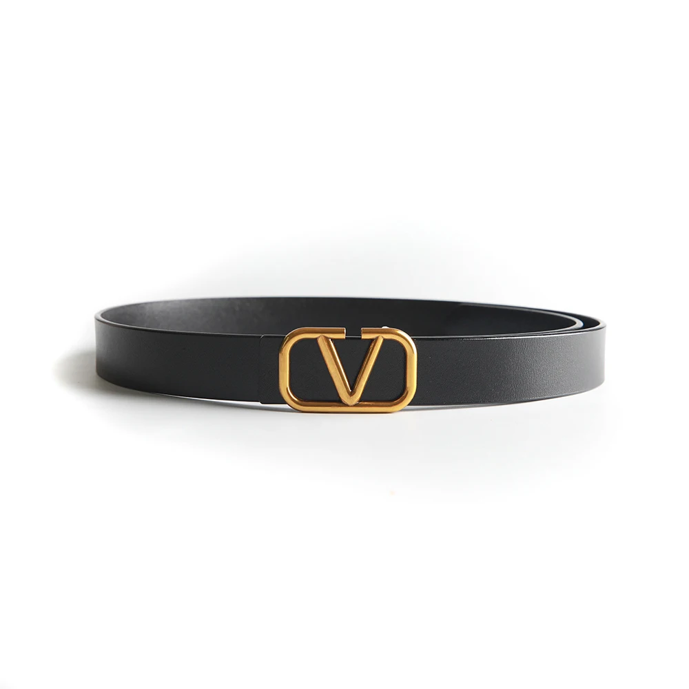 

2021 New Luxury Vintage Designer Belts V Buckle Men High Quality Women Genuine Real Leather Dress Strap Belt for Jeans