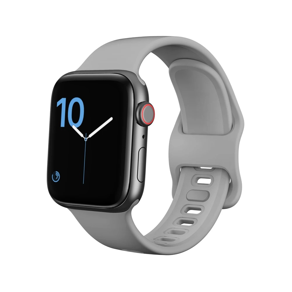 Силиконовый ремешок для Apple watch band 44 мм 40 мм Apple watch 5 4 3 2 1 iWatch band 38 мм 42 мм спортивный жидкий ремешок для часов браслет ремень