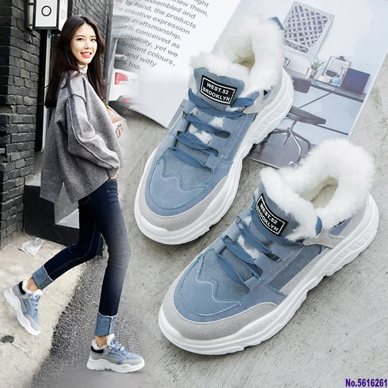 2020 теплая зимняя обувь на шерстяной подкладке платформе зимние женские
