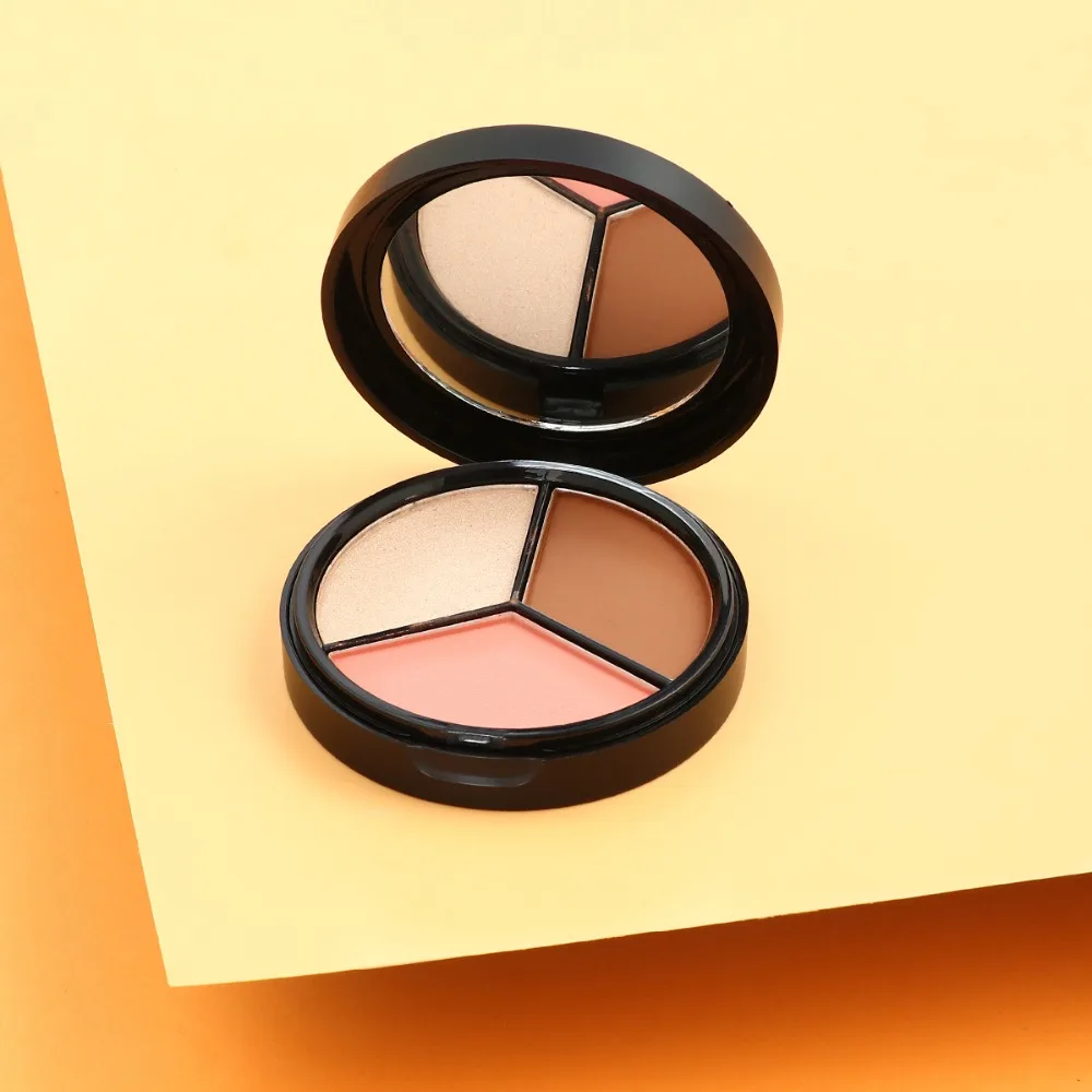 BeautyBigBang 3 цвета хайлайтеры пудра Макияж Румяна мерцающие бронзаторы и Хайлайтер для палитры контур Maquiagem