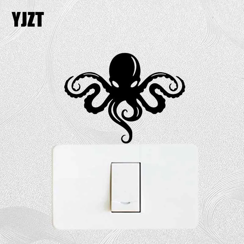 YJZT современный персонажи из мультфильма Осьминожка Наклейки на стены виниловый