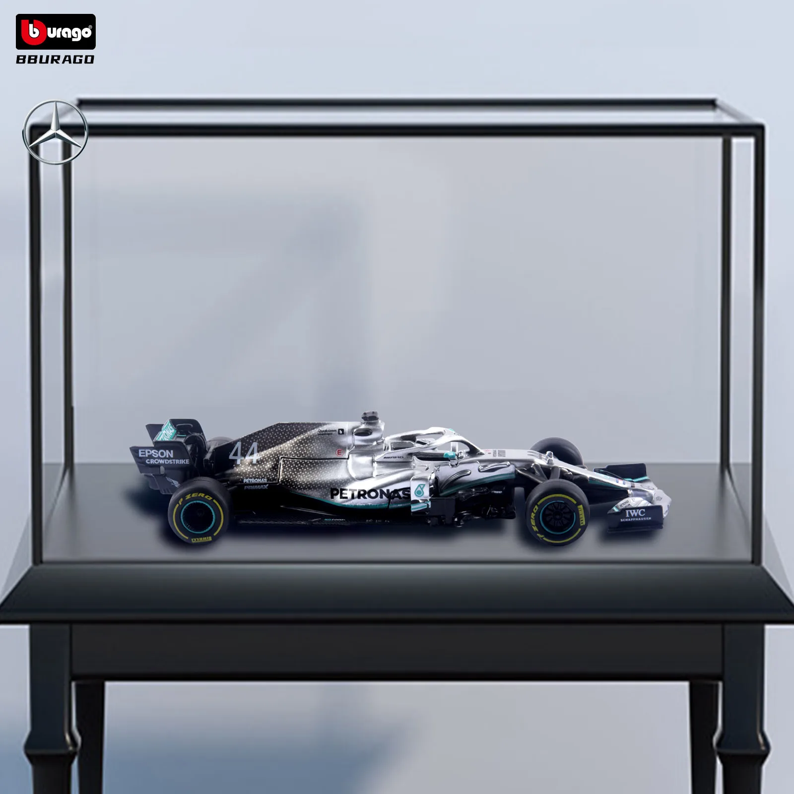 Модель автомобиля Mercedes Benz-AMG Bburago 1:43 модель F1 команды гоночная формула