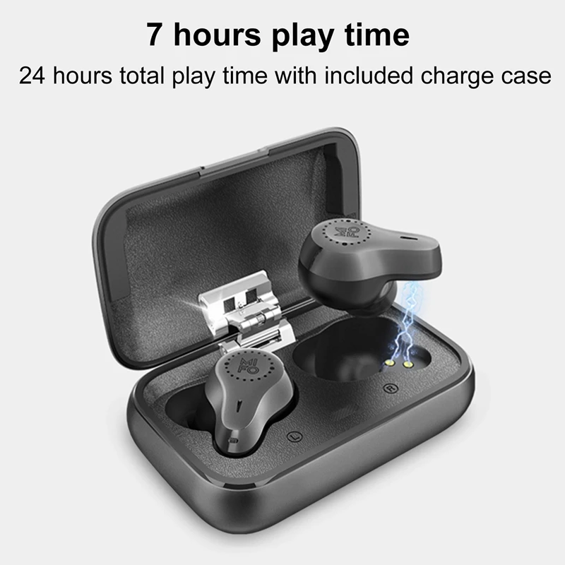 

Mifo O7 ipx7 Waterproof Mini Stereo Touch Earphones Wireless Earbud Bluetooth 5.0 Handfree Support Apt-x For iPhone Samsung