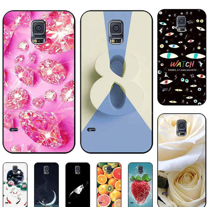 Мультяшный чехол для Samsung Galaxy S5 G900 i9600 Neo G903 Mini G800 мягкий силиконовый телефона