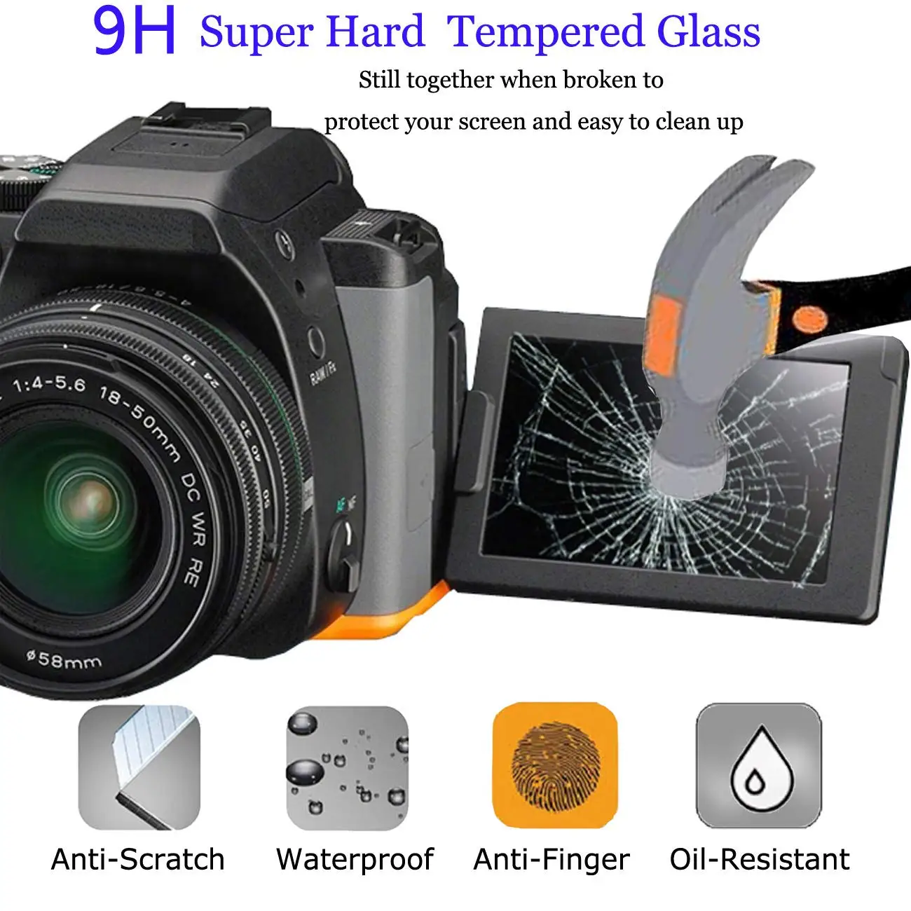 9h tempered glass lcd screen protector for canon eos r6 r5 r rp 90d m200 850d m6 mark ii 5d mark ii 2 1ds mark iii 3 t8i free global shipping