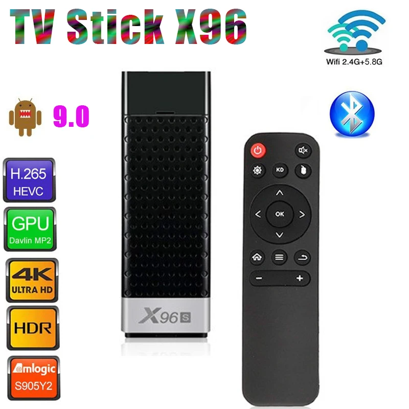 

Приставка Смарт-ТВ X96 Amlogic S905X, Wi-Fi, Bluetooth, Android 9,0