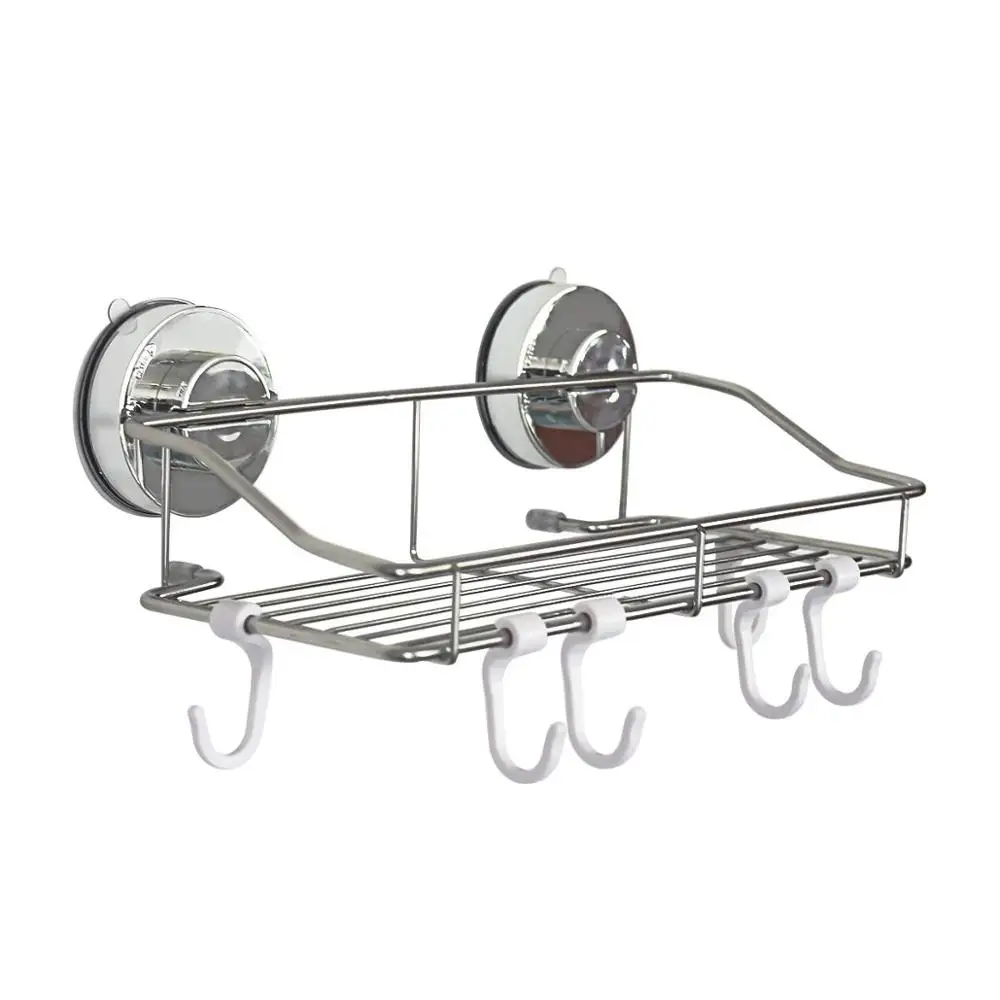 Полка для ванной вакуумный держатель на присоске Душ Caddy корзина из нержавеющей