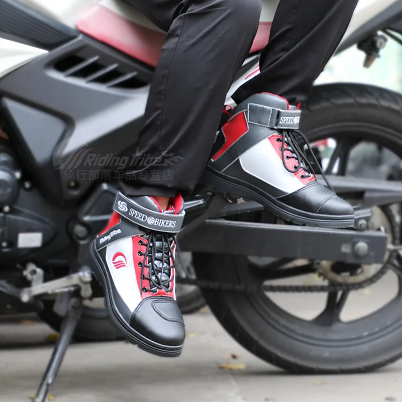 Ботинки в байкерском стиле Повседневная обувь дышащая водонепроницаемая из