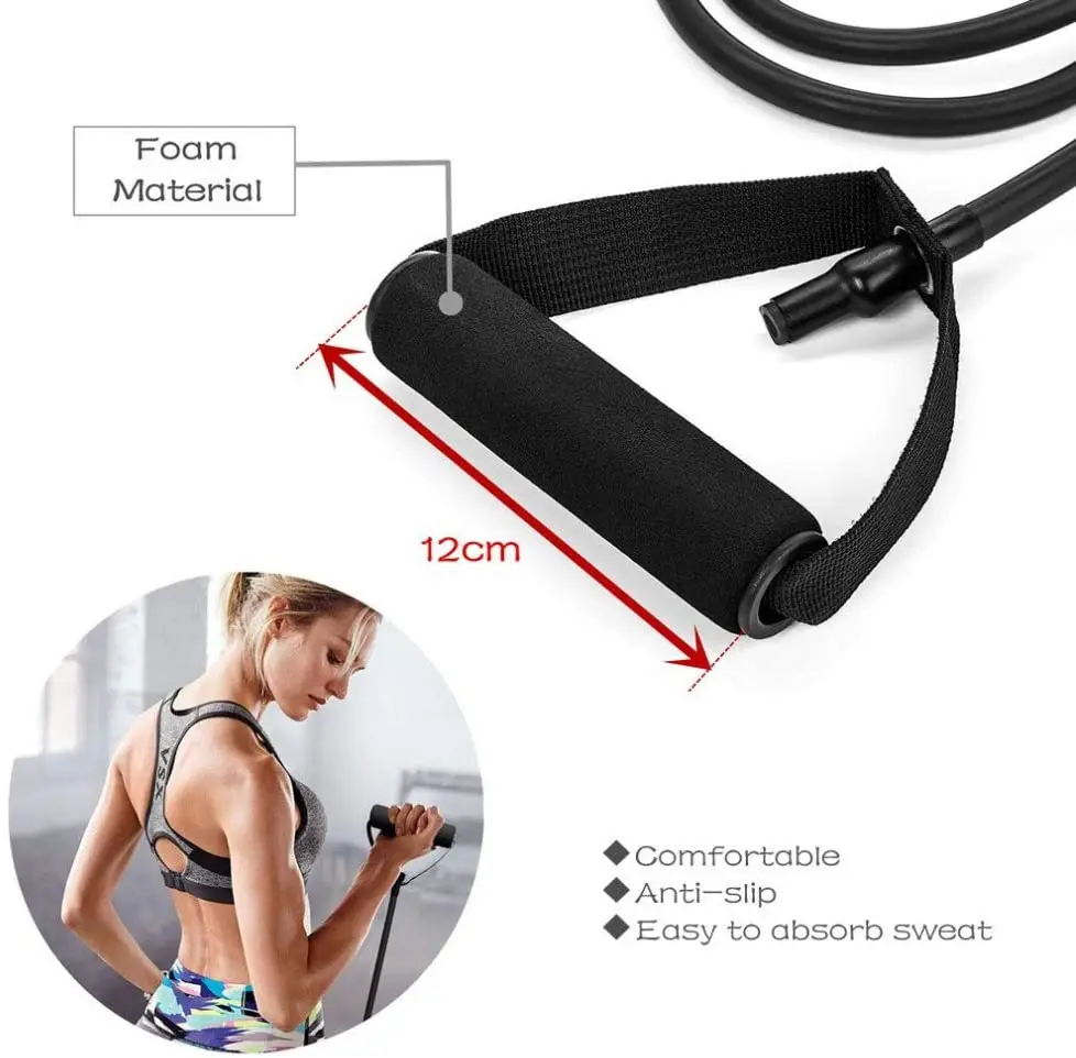 

2020 Hot Yoga Gum Fitness Resistance 8 Word Chest Expander Rope Workout Muscle Fitness Rubber Elastic Bands For Sports Exercise
