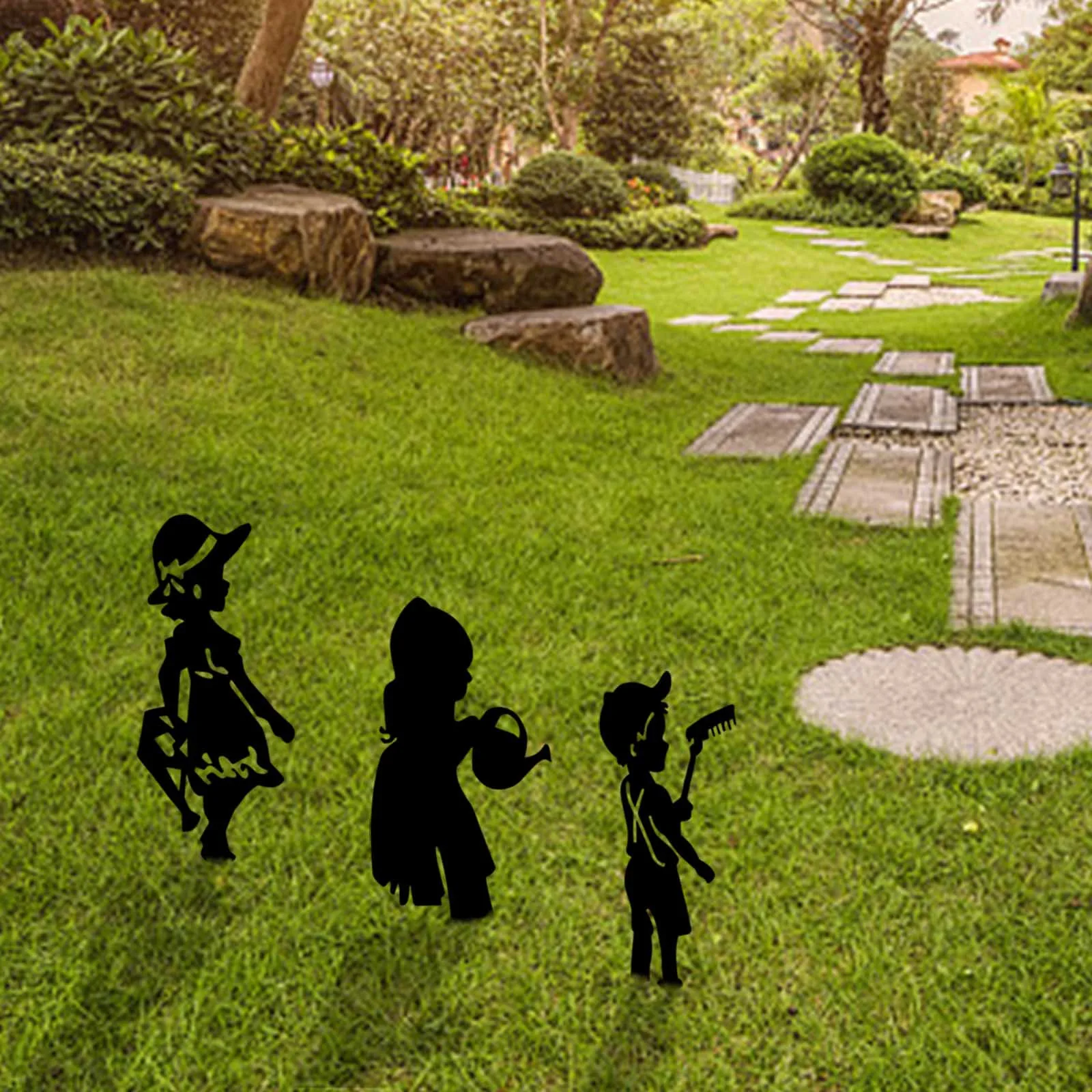 

Детский день! 3d железная карликовая кукла, плагин для сада, украшение для дома и сада, уличное украшение 2021, товары для украшения дома