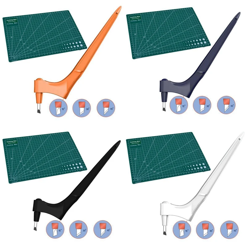 

Paper Cutter,Cutting Tool,Engraving Board Set,360 Degree Rotating Utility Knife+Engraving Board+15 Degree+45 Degree Cutter Head