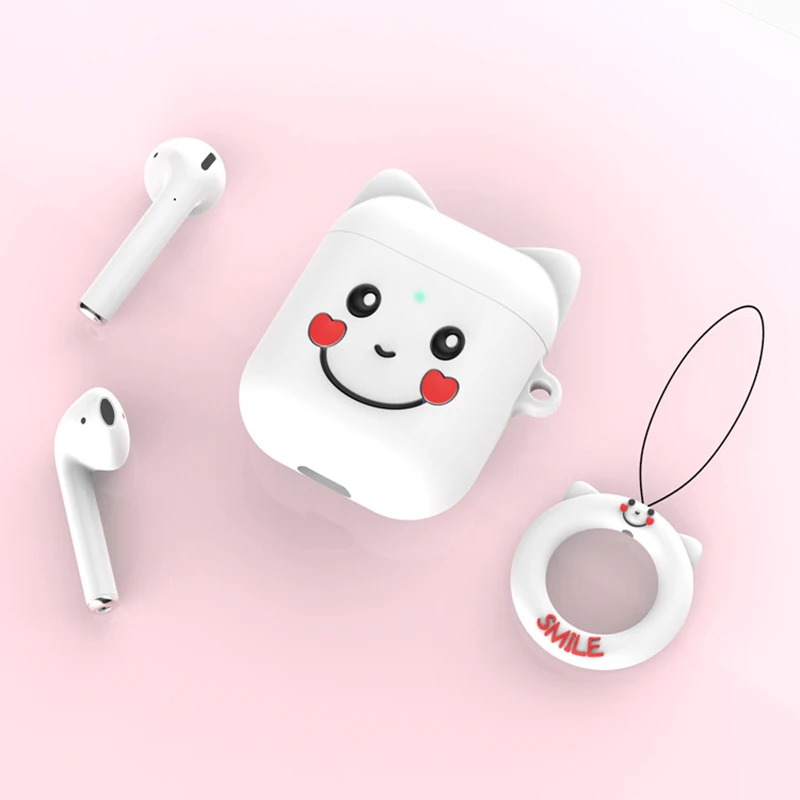 Силиконовый чехол для Apple AirPods беспроводные Bluetooth наушники Air Pods наушников 2