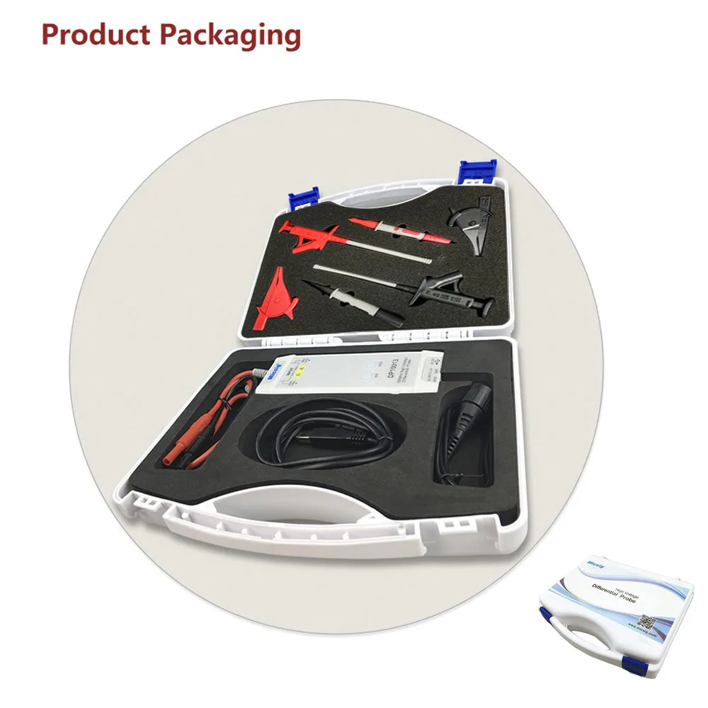 Micsig DP10013 осциллограф зонд аксессуары Запчасти 1300 в 100 МГц дифференциальный Зонд