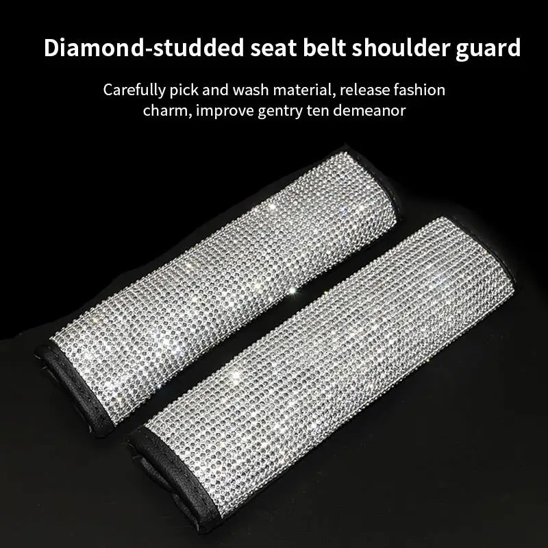 Onever Bling Стразы автомобильные чехлы для автомобильных ремней безопасности со
