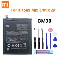 original xiao mi original replacement battery bm3b for xiaomi mix 2 2s mix2 s 3300mah high capacity phone batteries free tools