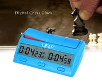 leap pq9912 professional digital chess clock count down timer novelty multifuctional practical game competition count up player