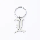 Брелок для ключей аниме Death Note, L  Lawliet, металлическая цепочка для ключей, Подвеска для женщин и мужчин, Модная бижутерия, реквизит для косплея