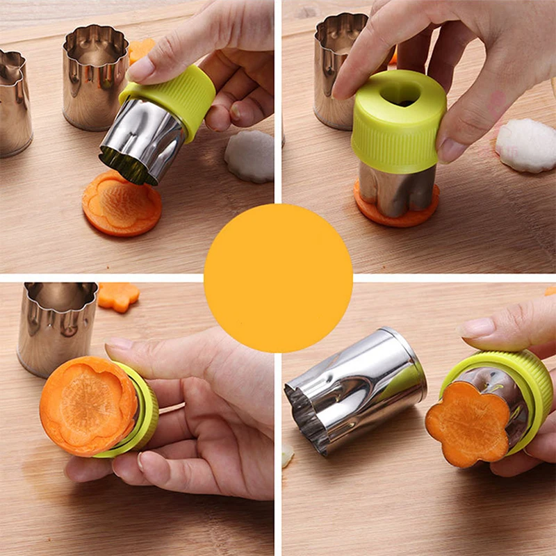 1 набор из нержавеющей стали форма цветка рисовое устройство резки овощей и