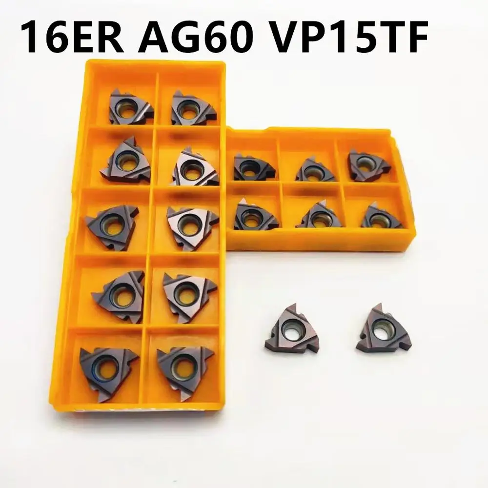 Инструмент для резки резьбы 16ER AG60 vp15tfтвердосплавная вставка с внешней резьбой