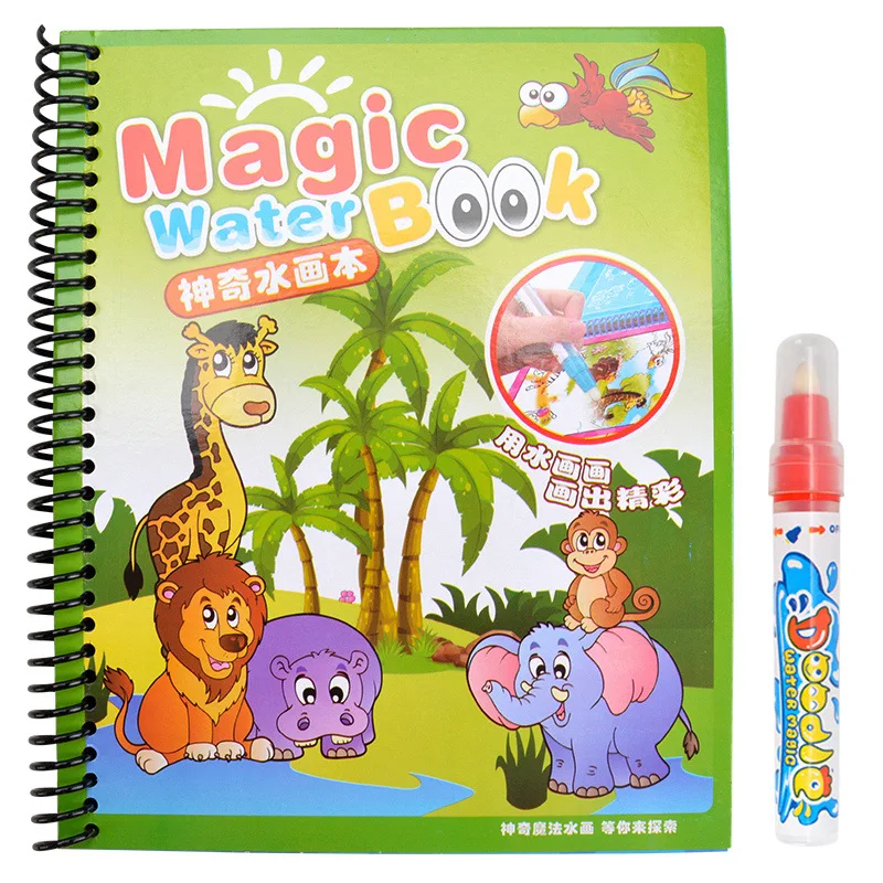 

6 Styles Magic Pen Toys Magic Water Doodle Drawing Toys For Boys Girls Imagination For Kids Magic Water Drawing Mat Doodle Mat