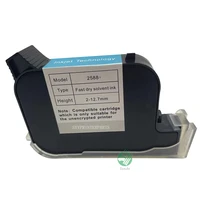 js12 2588 2580 12 7mm eco solvent based fast dry ink cartridge suitable for non encrypted handheld inkjet printer