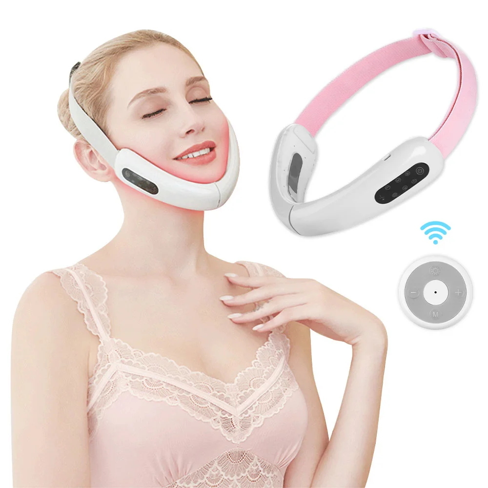 

Беспроводная электрическая V-образная массажная машина для лифтинга лица, пояс для подтяжки подбородка, фотонная терапия, красота, уход за к...