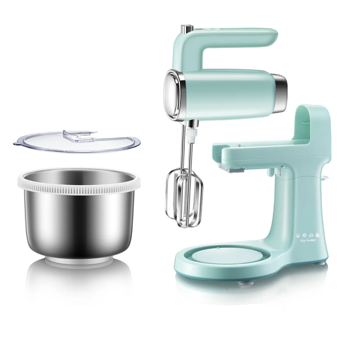 

9 Gear Mixer Electric Food Blender Stainless Steel Automatic Stirrer Cream Egg Dough Kneader Bread Maker 300W 4L Multifunctional