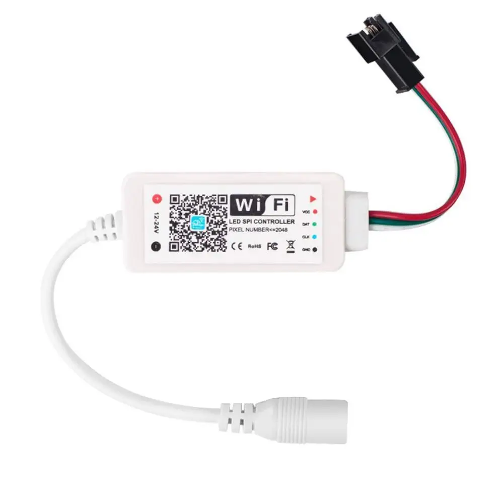 

DC5-24V Mini WiFi RGB LED Strip Light Panel RGB Controler Remote Controller Smartphone Control