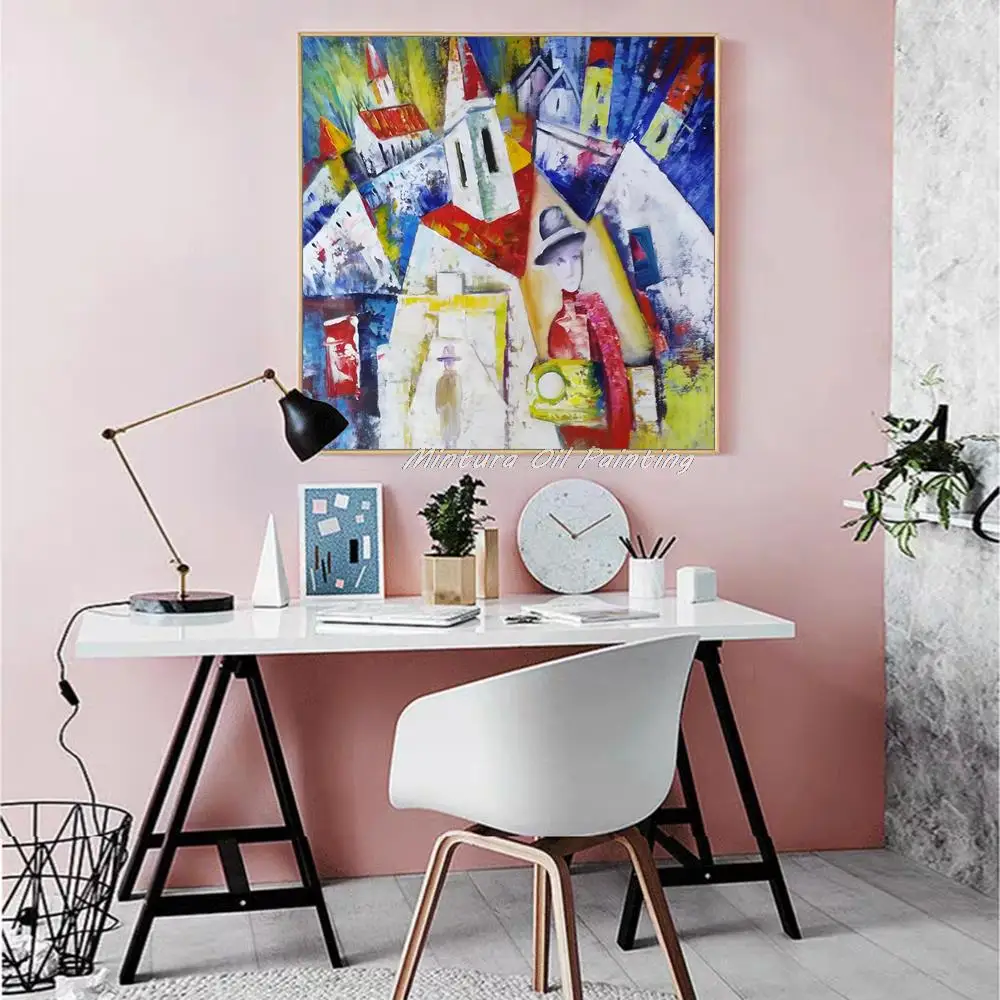 Mintura ручная роспись красочный мир масляная живопись на холсте Современный