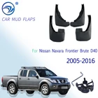 Брызговик для Nissan Navara Frontier Brute D40 2005  2016, брызговик для крыльев, брызговики аксессуары для брызговиков 2006 2007 2008 2009